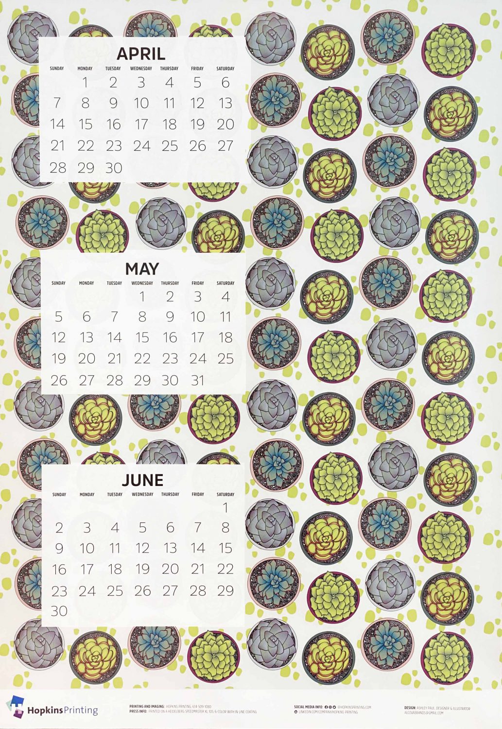 Hopkins' Spring Calendars Through the Years » Hopkins Printing