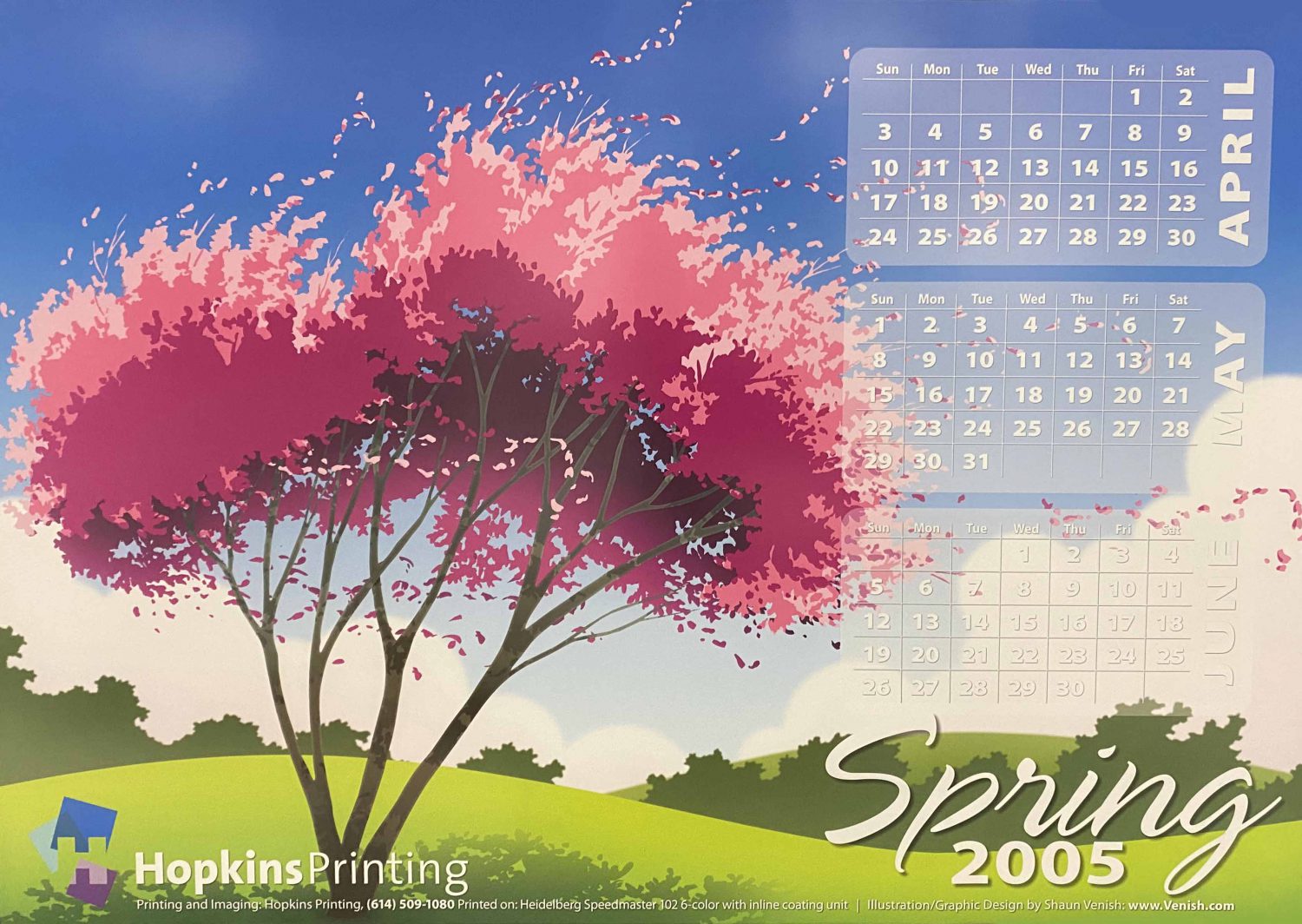 Hopkins' Spring Calendars Through the Years » Hopkins Printing